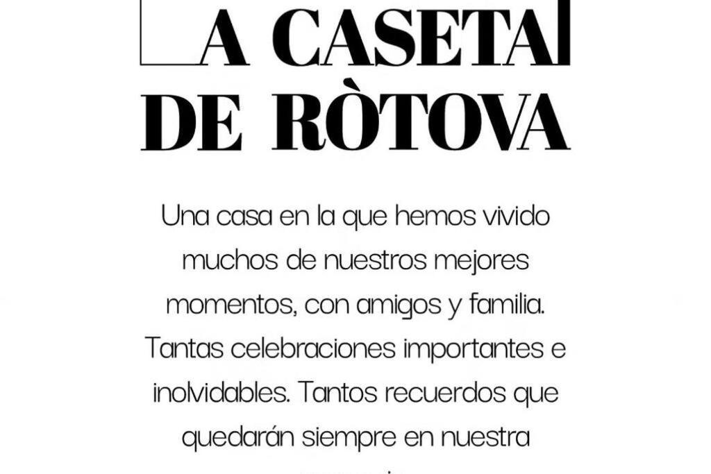 La Caseta De Rotova - Casa Rural Para Desconectar ภายนอก รูปภาพ